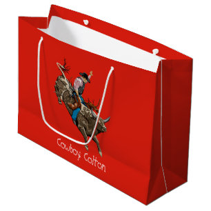 Grand Sac Cadeau Cowboy