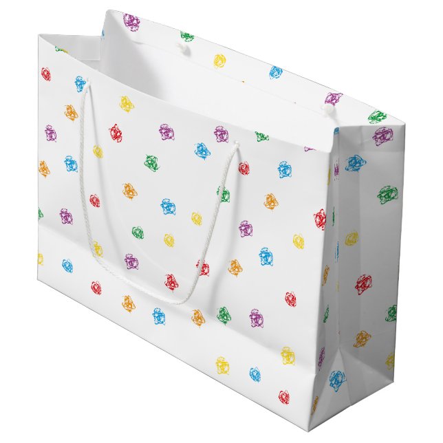 Grand Sac Cadeau Crayon bolsa regalo (Devant Angle)