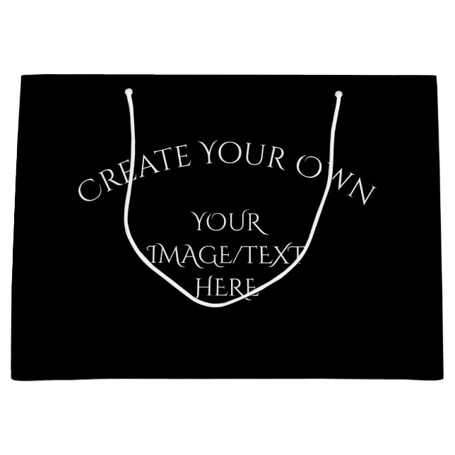 Grand Sac Cadeau Créez votre propre (Devant)