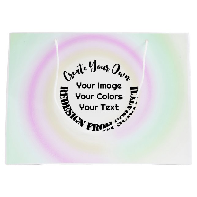 Grand Sac Cadeau Créez Votre Propre Modèle (Devant)