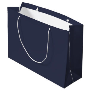 Grand Sac Cadeau Créez votre propre personnalisable bleu gris foncé