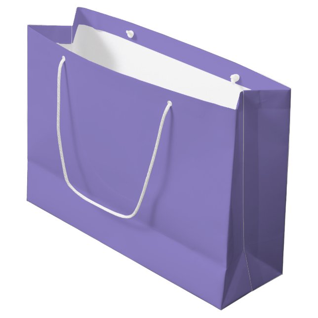 Grand Sac Cadeau Créez votre propre violet (Devant Angle)