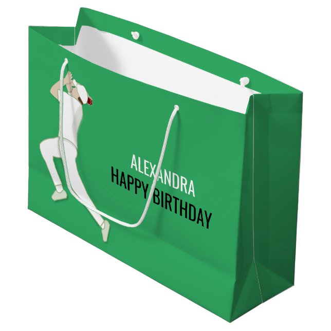 Grand Sac Cadeau Cricket (Devant Angle)