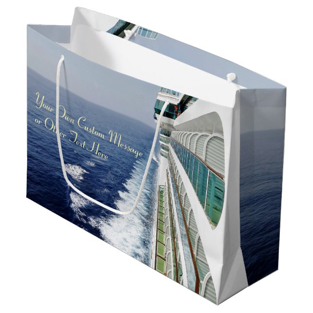 Grand Sac Cadeau Croisière sur la rangée de balcon (Devant Angle)