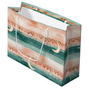 Grand Sac Cadeau Croissant de Lune de Terre pour les Amateurs de Lu
