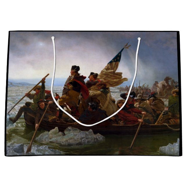 Grand Sac Cadeau Crossing Delaware 1776 : Général George Washington (Devant)
