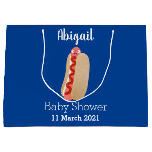 Grand Sac Cadeau Curieux hot dog Weiner dessin animé