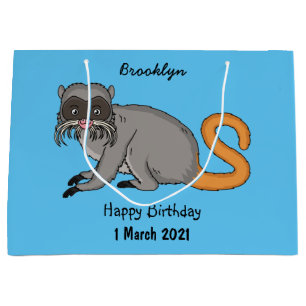 Grand Sac Cadeau Cute Emperor Tamarin illustration