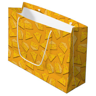 Grand Sac Cadeau Cute Fromage Wedge Enfants 1ère fête d'anniversair