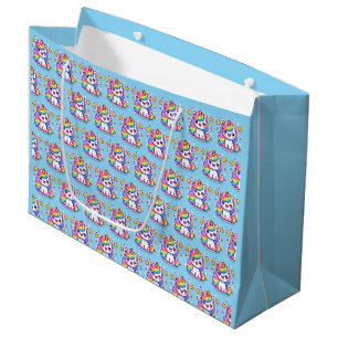 Grand Sac Cadeau Cute Imaginaire Unicorn