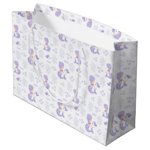 Grand Sac Cadeau Cute Mermaid Adventure