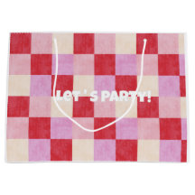 damier valentine plaid rouge crème rose preppy