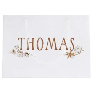 Grand sac cadeau d'anniversaire Thomas