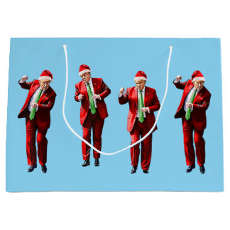 Grand Sac Cadeau Danser Donald Trump Noël MAGA
