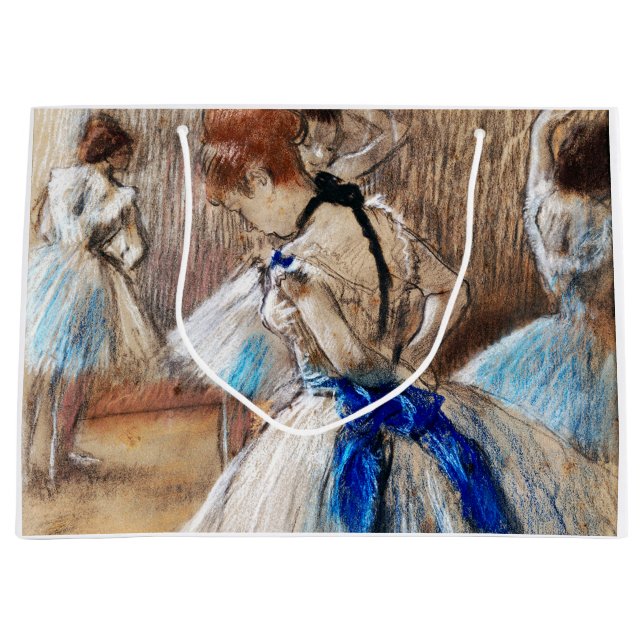 Grand Sac Cadeau Danseur de ruban bleu, Edgar Degas (Devant)