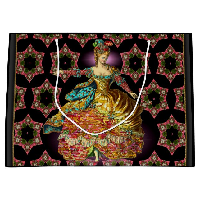 Grand sac cadeau de Noël français (Devant)