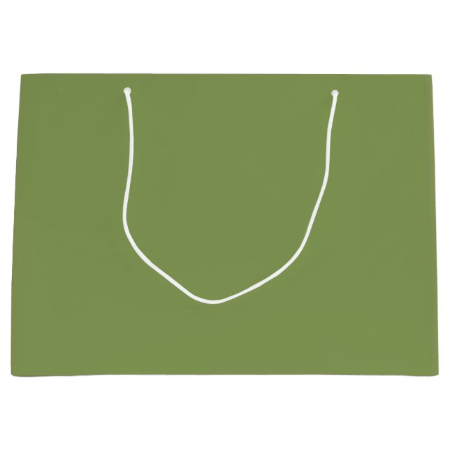 Grand Sac Cadeau Décor couleur Moss Green Arrière - plan Personnali (Devant)
