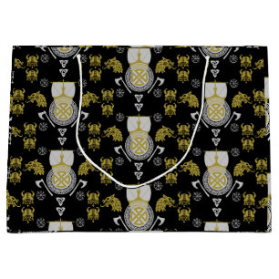 Grand Sac Cadeau Décor maison scandinave Viking Norsemen