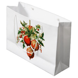 Grand Sac Cadeau Décorations d'arbre de Noël Cool rétros