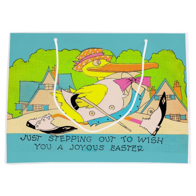 Grand Sac Cadeau départ pour Pâques (Devant)