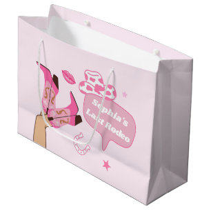 Grand Sac Cadeau Dernier Rodeo Cowgirl Bachelorette Party