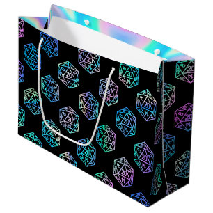 Grand Sac Cadeau Dés à jouer RPG   Joueur de jeu de rôle sur table 