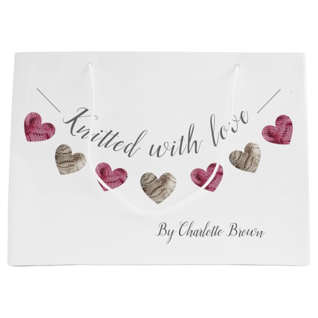 Grand Sac Cadeau Des cadeaux faits à la main (Devant)