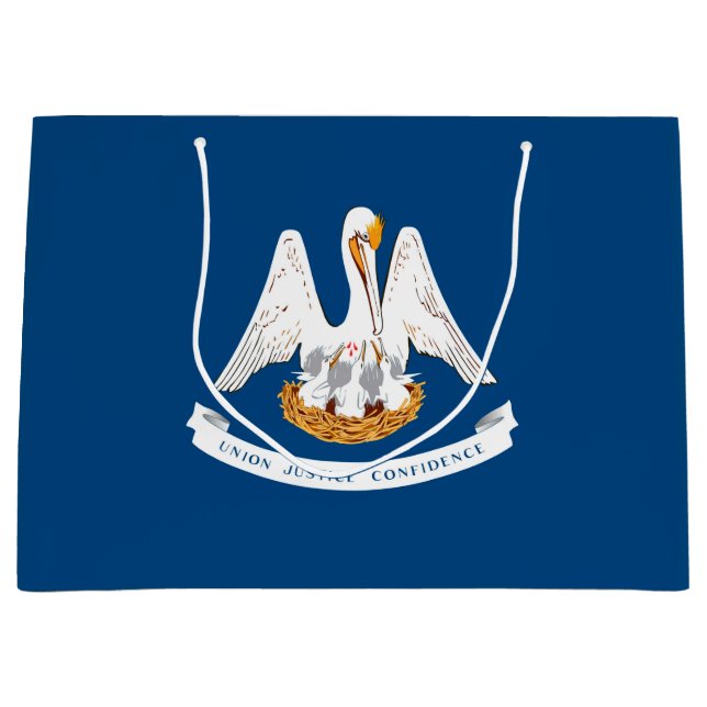 Grand Sac Cadeau Design de Louisiana State Flag (Devant)