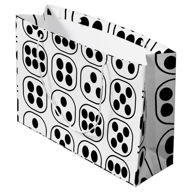 Grand Sac Cadeau Dice Roll fête d'anniversaire (Dos Angle)