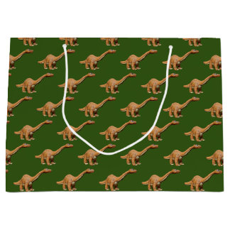 Grand Sac Cadeau Dinosaure Dessin de dessin Brontosaurus