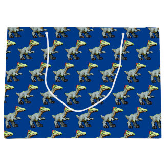 Grand Sac Cadeau Dinosaure Dilophosaurus