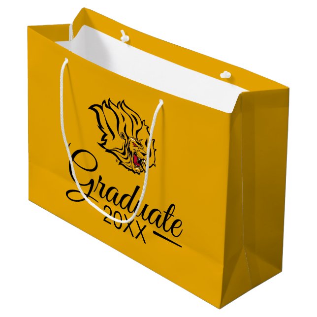 Grand Sac Cadeau Diplômé de l'UAPB pour les lions d'or (Devant Angle)