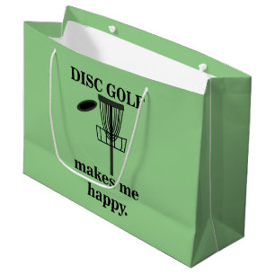 Grand Sac Cadeau Disk Golf me rend heureux Disk Golf