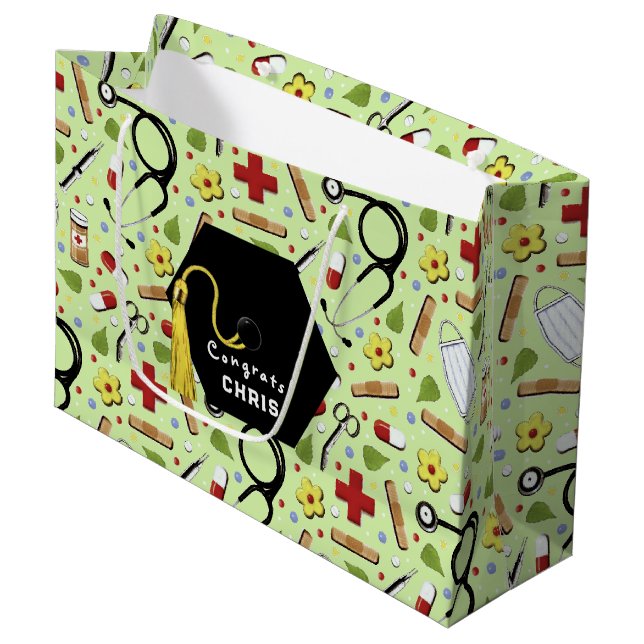 Grand Sac Cadeau Docteur (Devant Angle)