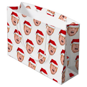 Grand Sac Cadeau Donald Trump en colère Noël