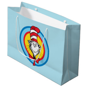 Grand Sac Cadeau Dr Seuss   Chat dans le graphique de la tête du Ca