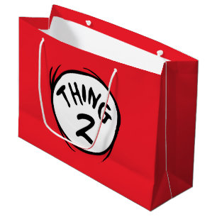 Grand Sac Cadeau Dr Seuss   Chose personnalisée Une chose deux