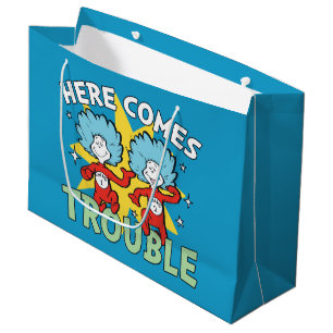 Grand Sac Cadeau Dr Seuss   Une Chose Deux Ici, C'Est Difficile