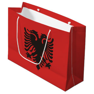 Grand Sac Cadeau Drapeau albanais partout