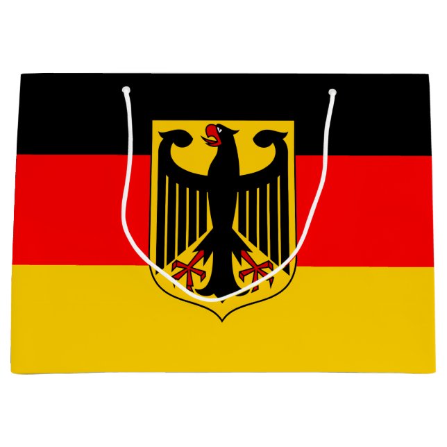Grand Sac Cadeau Drapeau Allemagne (Devant)