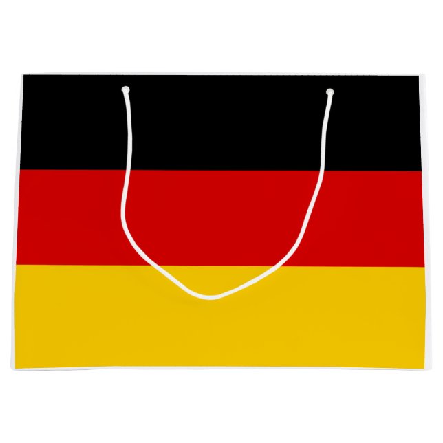 Grand Sac Cadeau Drapeau allemand (Allemagne) (Devant)
