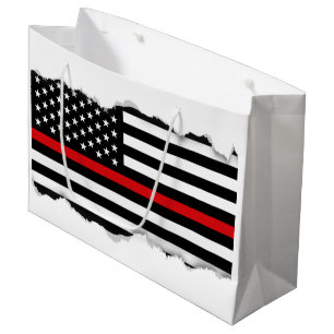 Grand Sac Cadeau Drapeau américain de style patriotique de