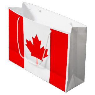 Grand Sac Cadeau Drapeau canadien