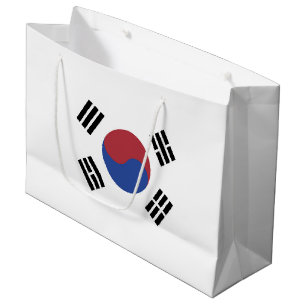 Grand Sac Cadeau Drapeau de la Corée du Sud