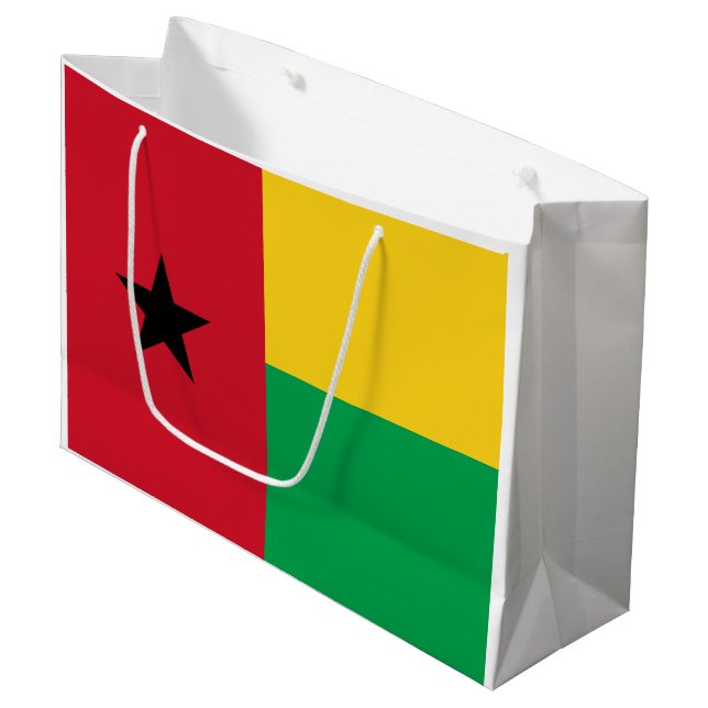 Grand Sac Cadeau Drapeau de la Guinée Bissau (Devant Angle)