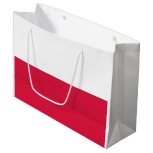 Grand Sac Cadeau Drapeau de la Pologne