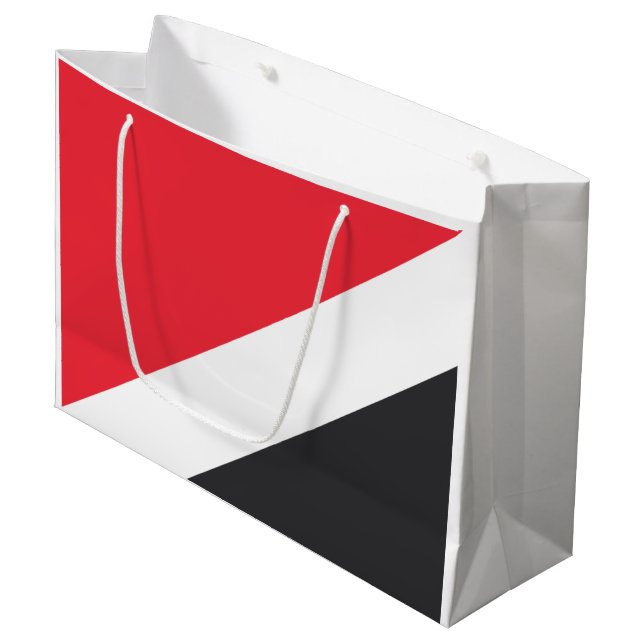 Grand Sac Cadeau Drapeau de la Principauté de Sealand (Devant Angle)