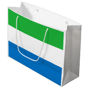 Grand Sac Cadeau Drapeau de la Sierra Leone