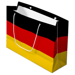 Grand Sac Cadeau Drapeau de l'Allemagne Schwarz Rot or couleurs pat