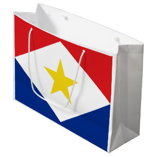 Grand Sac Cadeau Drapeau de Saba